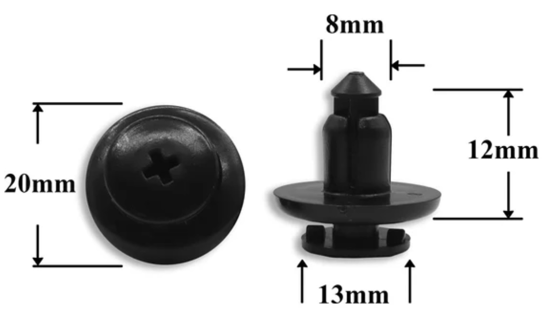 Клипса пластиковая для Mazda ОЕМ: BC1D56145 (BC1D-56145, BC1D-56-145). (бампер, защита, отделка). Клипса пластиковая для Mazda ОЕМ: BC1D56145 (BC1D-56145, BC1D-56-145). (бампер, защита, отделка).